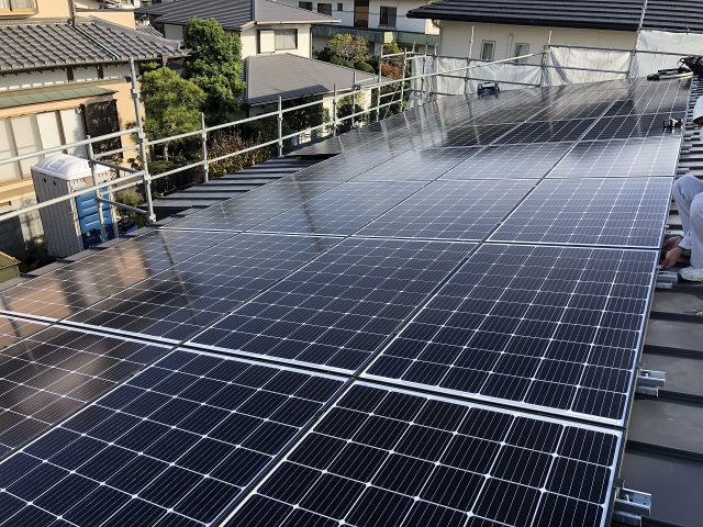 太陽光パネル設置②(施工後)